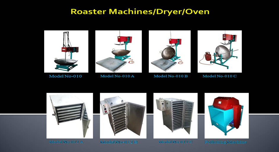 DARSHAN ENTERPRISE - WIDE RANGE OF ROASTER MACHINE, ROASTING MACHINE, DRYER, OVEN, POLISHING MACHINE MANUFACTURER, EXPORTER, SUPPLIER IN RAJKOT.